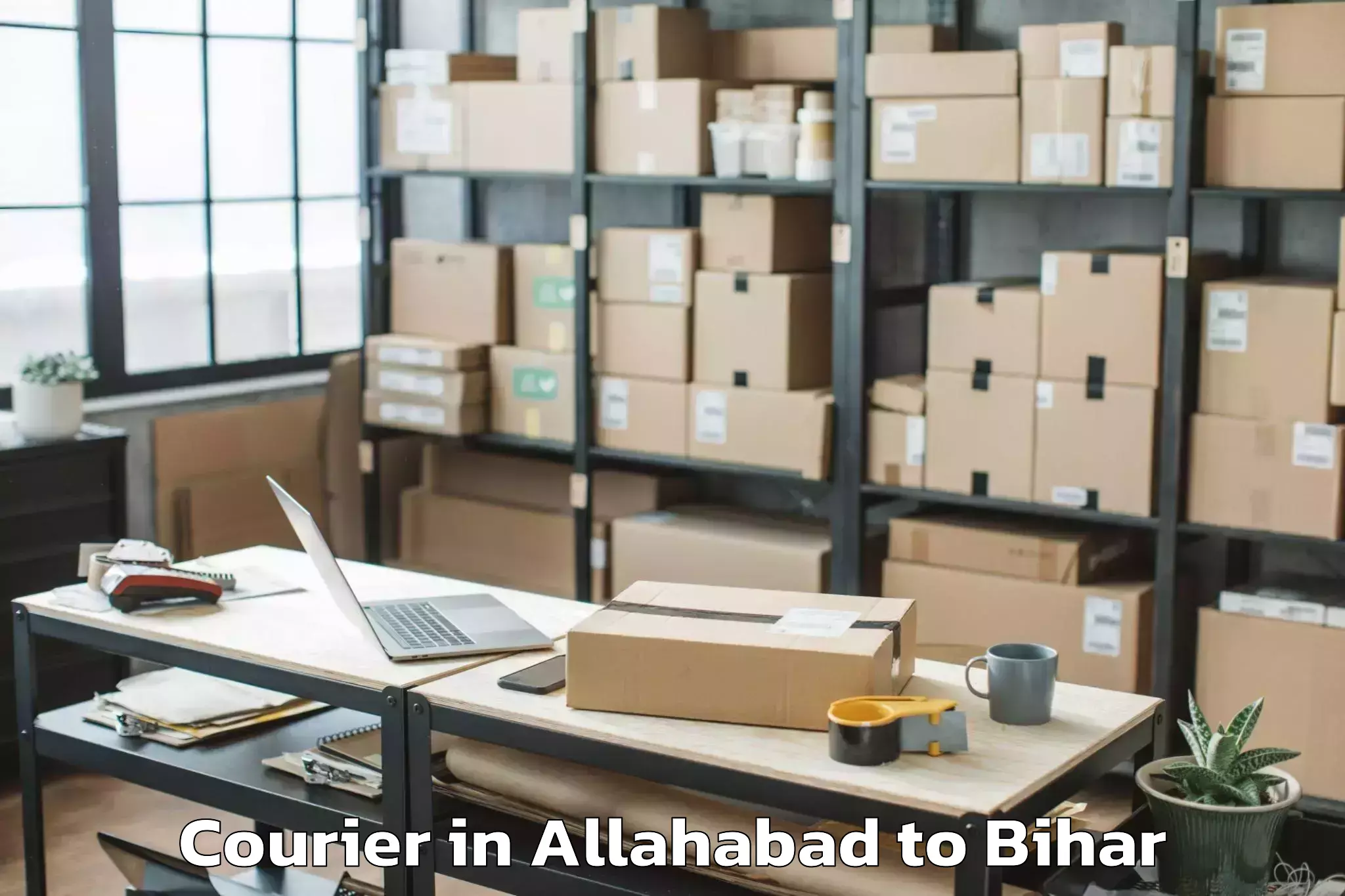 Book Allahabad to Ramnagar Champaran Courier Online